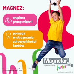 Zdjęcie produktu - #2 Magnefar B6 Junior płyn - 120ml, Uzupełnia niedobory magnezu dla dzieci od 3 roku życia
