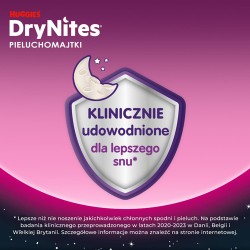 #2 – HUGGIES DRYNITES GIRLS 8-13 lat (30-48kg) pieluchomajtki, 9 sztuk