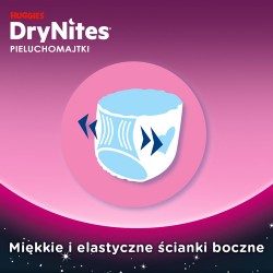 #4 – HUGGIES DRYNITES GIRLS 8-13 lat (30-48kg) pieluchomajtki, 9 sztuk