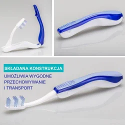 #3 – ELGYDIUM POCKET Składana szczoteczka do zęb&oacute;w Medium - 1 sztuka