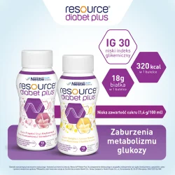 Miniaturka artykułu - #0 RESOURCE Diabet Plus Płyn smak waniliowy - 4 x 200 ml