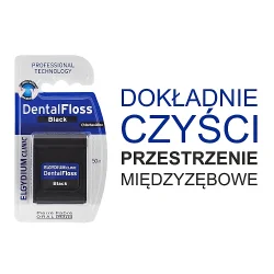 #2 – ELGYDIUM Czarna Nić dentystyczna, 50m  (27689)