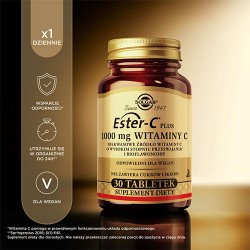 #3 – SOLGAR Ester C-Plus Witamina C 1000 mg, 30 kaps.