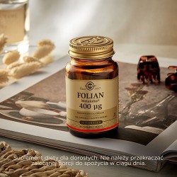 Miniaturka artykułu - #0 SOLGAR Folian (Metafolin&reg;) 400 &micro;g - 50 tabletek