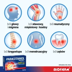 #2 – Paracetamol Biofarm 1000mg x 10 tabletek powlekanych