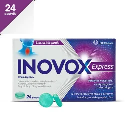 Miniaturka artykułu - #0 Inovox Express smak miętowy, 24 pastylki