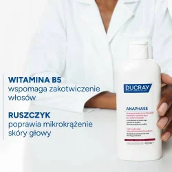 Miniaturka artykułu - #1 DUCRAY ANAPHASE+ Szampon uzupełnienie kuracji przeciw wypadaniu włos&oacute;w, 400ml