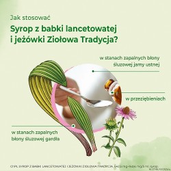 Zdjęcie produktu - #2 Ziołowa Tradycja Syrop z babki lancetowatej i jeż&oacute;wki, 125 g