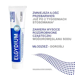 Miniaturka artykułu - #0 ELGYDIUM Pasta do zęb&oacute;w wybielająca, 75ml