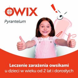 Zdjęcie produktu - #1 Pyrantelum Owix - Lek na owsiki dla dzieci w zawiesinie, 15 ml 