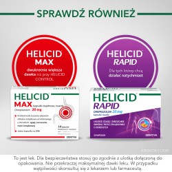 Zdjęcie produktu - #6 Helicid 10 mg - 14 kapsułek - Lek na zgagę