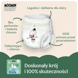 Zdjęcie produktu - #1 Muumi Baby Pants Pieluchomajtki 6 (12-20 kg), 36 szt.