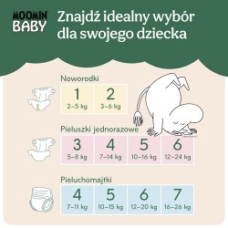 #4 – Muumi Baby Pants Pieluchomajtki 7 (16-26 kg), 34 szt.