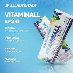 Miniaturka artykułu - #0 ALLNUTRITION Vitaminall Sport WITAMINY I MINERAŁY, 60 kaps.