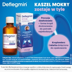 Zdjęcie produktu - #2 Deflegmin Baby krople doustne 7,5 mg/ml, 50ml