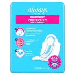 Zdjęcie produktu - #0 Always Maxi Podpaski Ze Skrzydełkami Super Rozmiar 2, 9 szt.