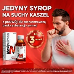 Miniaturka artykułu - #1 Maxipulmon syrop na suchy uporczywy kaszel - 3 mg/ml, 120 ml