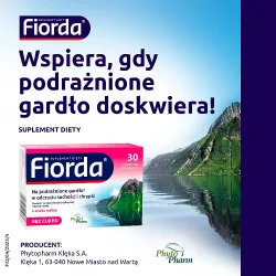 Miniaturka artykułu - #1 Fiorda o smaku malinowym, 30 pastylek