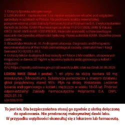 #6 – LOXON MAX 5% płyn przeciw wypadaniu włos&oacute;w - 60 ml