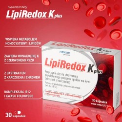 Zdjęcie produktu - #0 LipiRedox K plus - na poziom cholesterolu 30kaps.