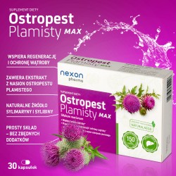 Zdjęcie produktu - #0 Ostropest Plamisty Max Sylimaryna, 30 kaps.