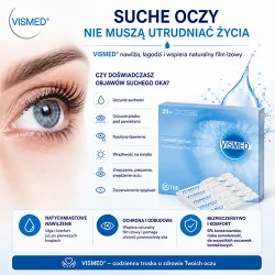 Miniaturka artykułu - #1 Vismed Krople nawilżające do oczu 0,18% - 20 minims&oacute;w x 0,3ml
