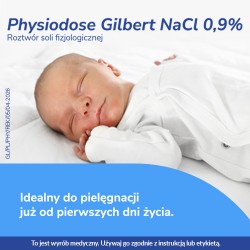 Zdjęcie produktu - #2 Physiodose Gilbert NaCl 0,9% sterylny roztw&oacute;r soli fizjologicznej w zamykanych ampułkach, 5 ml x 100 amp.
