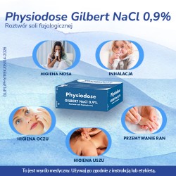 Zdjęcie produktu - #4 Physiodose Gilbert NaCl 0,9% sterylny roztw&oacute;r soli fizjologicznej w zamykanych ampułkach, 5 ml x 100 amp.