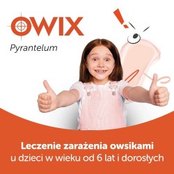 Zdjęcie produktu - #1 Pyrantelum Owix Polpharma 0,25g - lek na owsiki, 3tabl.