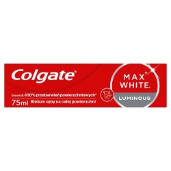 Zdjęcie produktu - #0 Colgate Max White Luminous Wybielająca pasta do zęb&oacute;w z fluorem, 75 ml