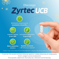 Zdjęcie produktu - #2 Zyrtec UCB 10 mg, 10 tabletek - lek na alergię