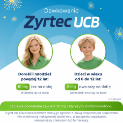 Zdjęcie produktu - #3 Zyrtec UCB 10 mg, 10 tabletek - lek na alergię