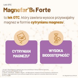 Zdjęcie produktu - #1 Magnefar B6 Forte, Leczy niedobory magnezu, 60 tabl.