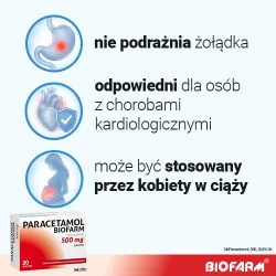 #2 – Paracetamol Biofarm 500mg, 20 tabl.