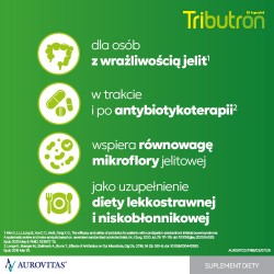 #2 – Tributron, 30 kapsułek - preparat pomagający przy wzdęciach, b&oacute;lach brzucha i zaparciach  
