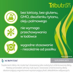 #6 – Tributron, 30 kapsułek - preparat pomagający przy wzdęciach, b&oacute;lach brzucha i zaparciach  