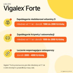 Zdjęcie produktu - #4 BIOFARM Vigalex Forte, Lek z witaminą D3 2000j.m., 60 tabletek