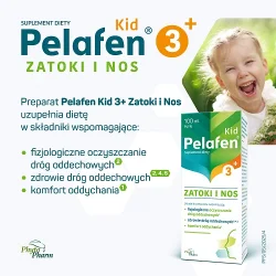 Miniaturka artykułu - #1 Pelafen Kid Zatoki i Nos płyn, 100 ml