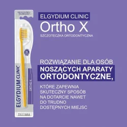 Miniaturka artykułu - #0 ELGYDIUM CLINIC Ortho-X ortodontyczna szczoteczka do zęb&oacute;w
