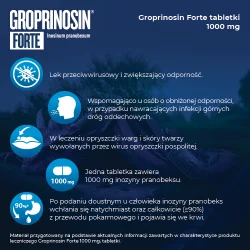Miniaturka artykułu - #1 Groprinosin Forte tabl. 1 g, 30 tabl.