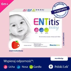 Miniaturka artykułu - #0 ENTitis Baby proszek o smaku truskawkowym, 30 sasz.