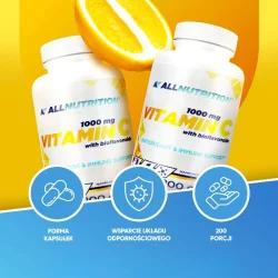 Miniaturka artykułu - #0 Allnutrition Witamina C z bioflawonoidami, 200 kapsułek