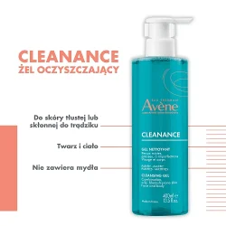 Miniaturka artykułu - #1 AVENE CLEANANCE Żel oczyszczający, matujący, 400ml