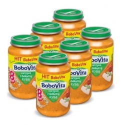 Zdjęcie produktu - #0 ZESTAW 6 x BoboVita obiadek warzywa z delikatną rybą, 190g