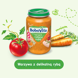 Zdjęcie produktu - #1 ZESTAW 6 x BoboVita obiadek warzywa z delikatną rybą, 190g
