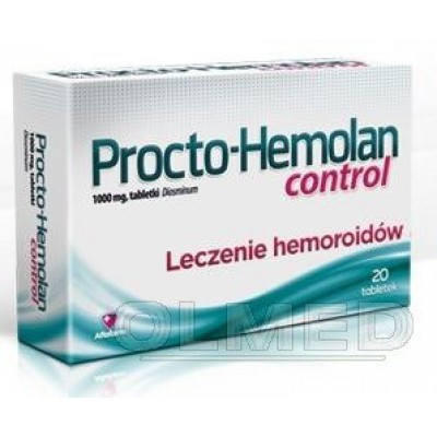 Zdjęcie produktu - PROCTO-HEMOLAN Control tabletki - 20 sztuk