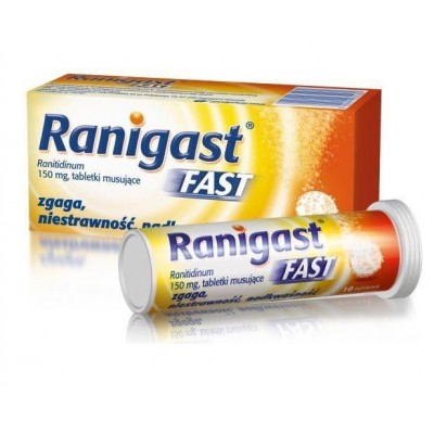 Zdjęcie produktu - Ranigast Fast - 10 tabletek musujących