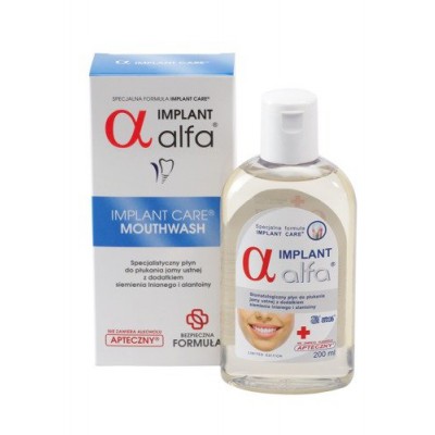 IMPLANT ALFA Płyn do płukania jamy ustnej - 200 ml