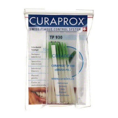 CURAPROX TP 930 Wykałaczka z włochatą końc&oacute;wką - 10 sztuk