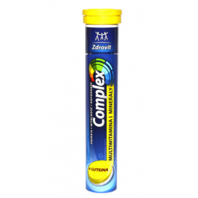 Miniaturka artykułu - ZDROVIT COMPLEX Multivitamina i Minerały + luteina - 24 tabletki